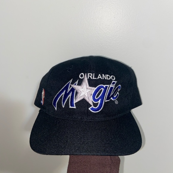Other - Vintage Sports Specialties Orlando Magic Script Black Dome Snapback Hat